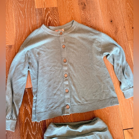 Free People Ameena Sweater Skort outfit light blue size medium - Picture 7 of 8